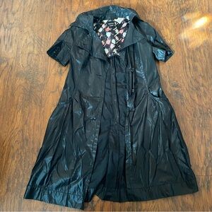 Vintage 90s y2k miss sixty black coat over wear short sleeve